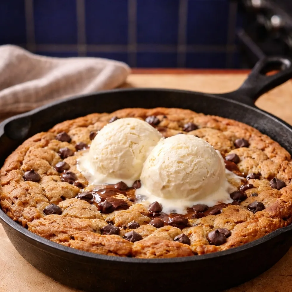 Cookie Géant chaud à la poêle